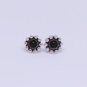 Black stud earrings hypoallergenic nickle and lead free